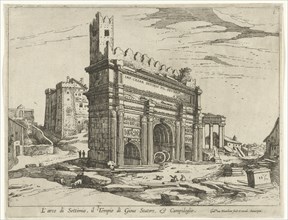 Arch of Septimius Severus and the Capitol, William of Nieulandt II, 1606-1628
