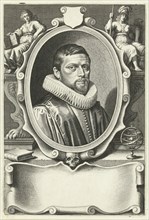 Portrait of Caspar van Baerle, Willem Jacobsz. Delff, David Bailly, 1625