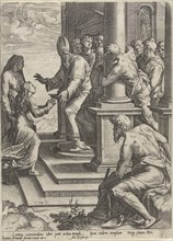 Presentation of Mary, Cornelis Cort, Taddeo Zuccaro, Giovanni Orlandi, 1602