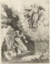 Manoach's sacrifice, Willem Basse, Hendrick Hondius (I), 1633 - 1672