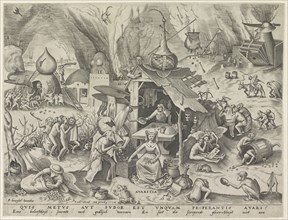 Avarice, Pieter van der Heyden, Hieronymus Cock, unknown, 1558