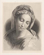Madonna. Dirk Jurriaan Sluyter, 1826 - 1886, print maker: Dirk Jurriaan Sluyter, 1826 - 1886