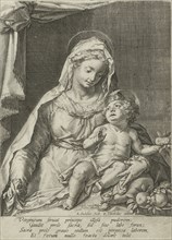 Mary with the Christ child, Raphael Sadeler I, 1570-1632