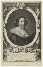 Portrait of Henry Meurs, Theodor Matham, Dirck Dircksz. van Santvoort, J. Hermans, 1639 - 1676