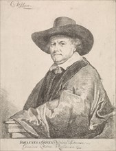 Portrait of Jan van Goyen, print maker: Carel de Moor II, Gerard ter Borch II, 1665 - 1738
