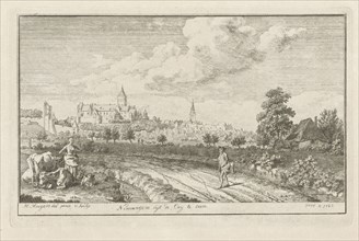 View of Nijmegen, The Netherlands, Albert Flamen, Jacques van Merlen, Lodewijk XIV (koning van