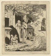 Man at the door of an inn, Marie Lambertine Coclers, 1776-1815