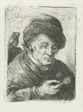 Old man, print maker: Jan Chalon, 1748 - 1795