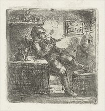 Man with pipe, Jan Chalon, 1748 - 1795
