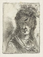 Young woman, print maker: Jan Chalon, 1748 - 1795