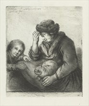 Mother with child, Jan Chalon, 1748 - 1795