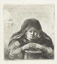 Old woman over a stove, print maker: Jan Chalon, 1789