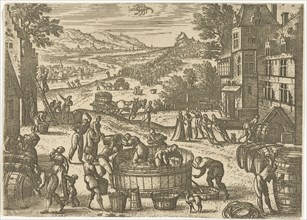 October, Pieter van der Borcht (I), 1545 - 1608