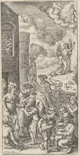 Works of mercy, Theodor Matham, 1626
