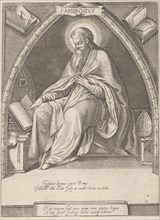 Church Father Ambrosius, Roeland van Bolten, Jacob Matham, Christoffel van Sichem, after 1600 -