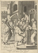 Joseph tells his dreams to Jacob, Robert de Baudous, Lucas van Leyden, Johannes Janssonius, 1591 -