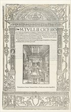 Title Journal of Cicero's Orationes, Marcus Tullius Cicero, Jodocus Badius, Jehan Petit, 1520