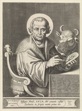Evangelist Luke, Egbert van Panderen, Joannes Galle, c. 1590 - 1637