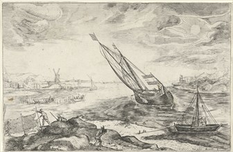 River view, Gerrit Gauw, Jacob Matham, Rudolf II of Habsburg, German emperor, 1604-1638