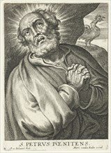 Saint Peter do penance for treason, Schelte Adamsz. Bolswert, Peter Paul Rubens, Martinus van den