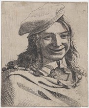 Bust of broadly smiling boy with beret, Michael Sweerts, 1656
