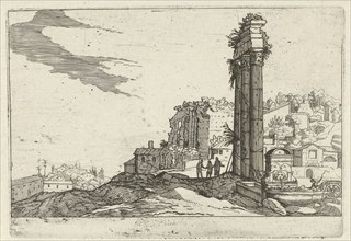 Temple of Castor and Pollux, Willem of Nieulandt II, Anonymous, 1594-1685