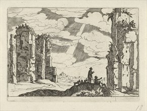 ruins of the Baths of Caracalla, Willem van Nieulandt (II), Anonymous, 1594 - 1685