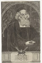 Portrait of Isaac Aboab da Fonseca, print maker: Aernout Nagtegaal, 1686