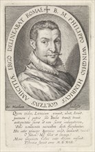 Portrait of Philip of Winghe, Jacob Matham, 1592 - 1597