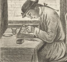 Self Portrait by Jan Chalon, print maker: Jan Chalon, Jan Chalon, 1748 - 1795