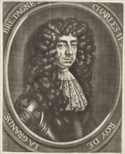 Portrait of Charles II, King of England, Jan van Somer, 1655 - 1700