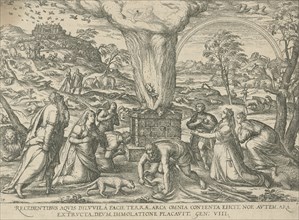 Sacrifice of Noah, attributed to Symon Novelanus, 1577 - 1627