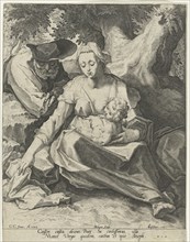 Rest on the Flight into Egypt, Jacob de Gheyn (II), Heyman Jacobi, Claes Jansz. Visscher (II), 1589