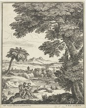 Affectionate couple, Adriaen van der Kabel, 1648-1705