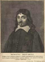 Portrait of René Descartes, Cornelis van Dalen (I), Cornelis Banheyning, 1650 - 1665