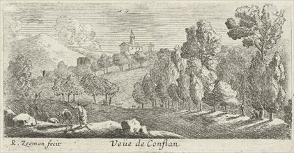 View Conflans, Reinier Nooms, 1650