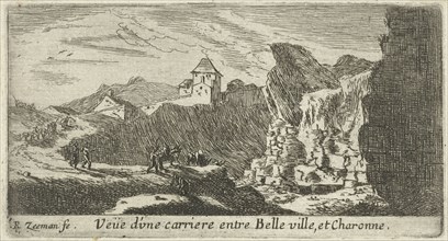 View of a quarry between Belleville and Charonne, Reinier Nooms, 1650