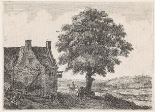 Big lime tree for an inn, Anonymous, Anthonie Waterloo, 1630 - 1740