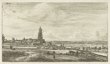 View of Rhenen, Jan Ruyscher, Anthonie Waterloo, Anthonie Waterloo, 1648 - 1663