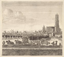 View of Utrecht from the west, (plate II), The Netherlands