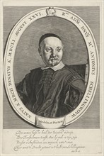 Portrait of Antonius Schellingwou, Jan Matham, And. v. K., 1628 - 1648