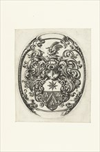 Unknown arms in oval, Michiel le Blon, c. 1611 - c. 1625