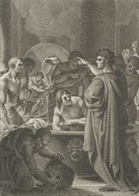 Emperor Hadrian in bath, Lambertus Antonius Claessens, 1803