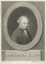 Portrait of Immanuel Kant, Lambertus Antonius Claessens, c. 1792 - c. 1808