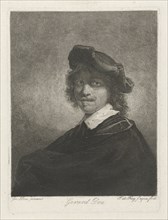 Portrait of Gerard Dou, Johannes Pieter de Frey, 1780 - 1834