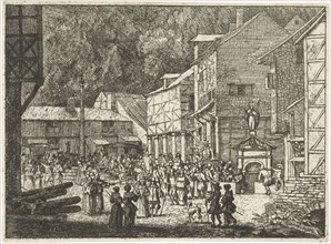 Water well in a city, Allaert van Everdingen, 1631 - 1675