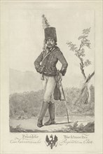 Prussian hussars sergeant, print maker: Mathias de Sallieth, Gerrit Malleyn, 1764 - 1791