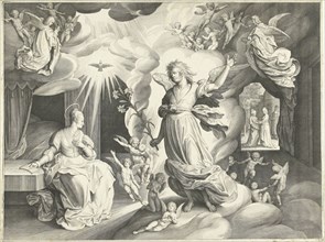 Annunciation, Nicolaes de Bruyn, 1622