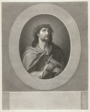 Christ handcuffed and wearing crown of thorns, print maker: Lambertus Antonius Claessens, Guido