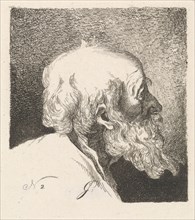 Portrait of an old man, George Jooss, 1834